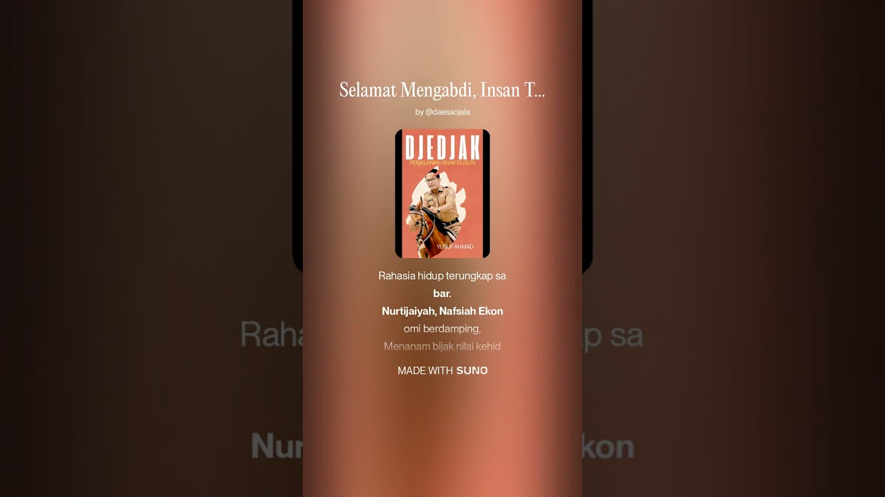 Selamat Mengabdi, Insan Terpilih