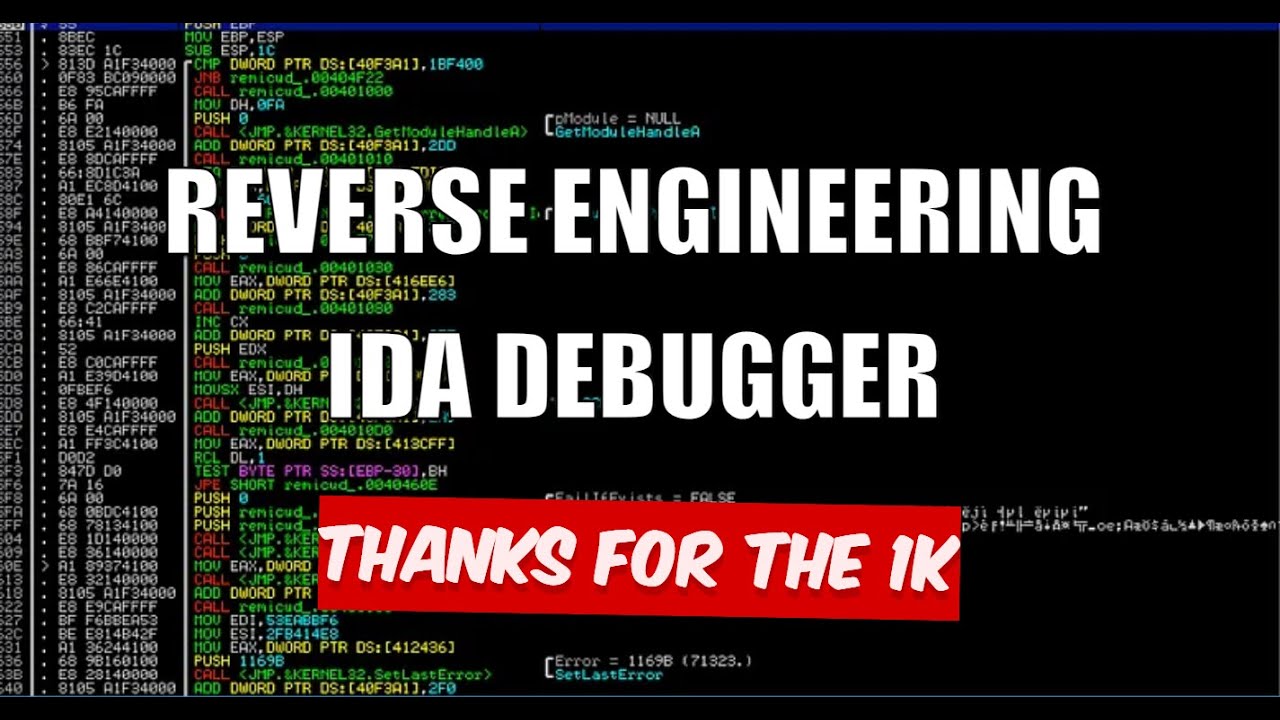 Reverse Engineering - IDA Debugger (Debugging Programs Using IDA)