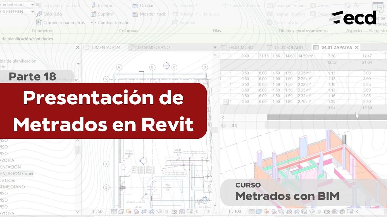 🧱Curso | Metrados con BIM - Parte 18 | Presentación de Metrados en Revit