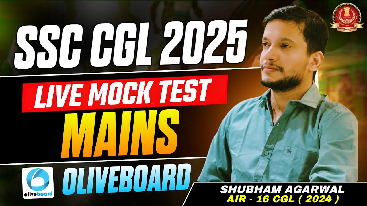 🔴 SSC CGL Mains 2025 | 24/10/2025 I LIVE Paper Solution & Strategy | By AIR 16 #ssc #mains