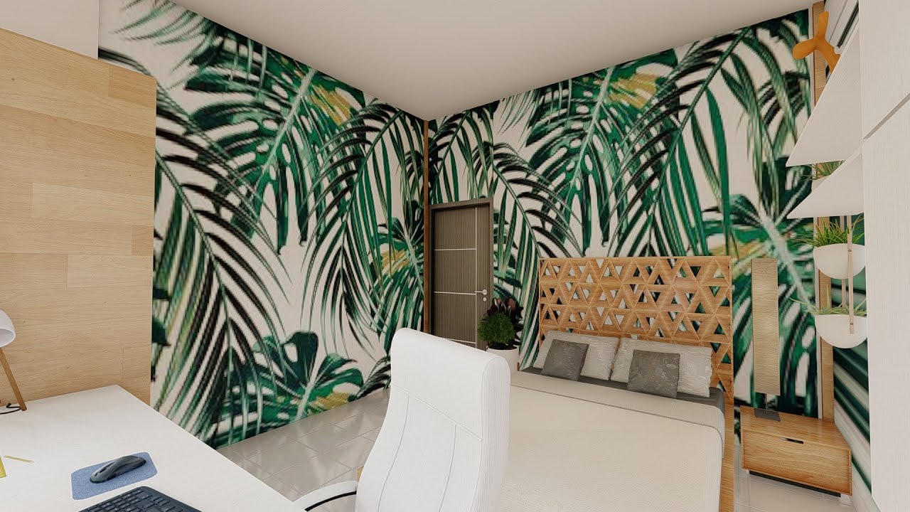 TINY HOUSE TROPICAL DESIGN☘🌿 |8X6.5 METERS 1 BEDROOM|WITH INTERIOR DESIGN