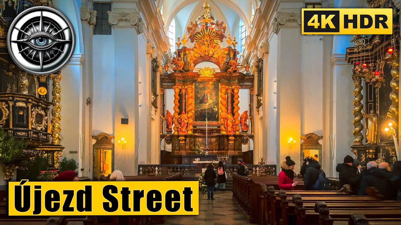 Prague Walking Tour of Lesser Town - What's Hidden on &Uacute;jezd Street 🇨🇿 Czech Republic 4K HDR ASMR