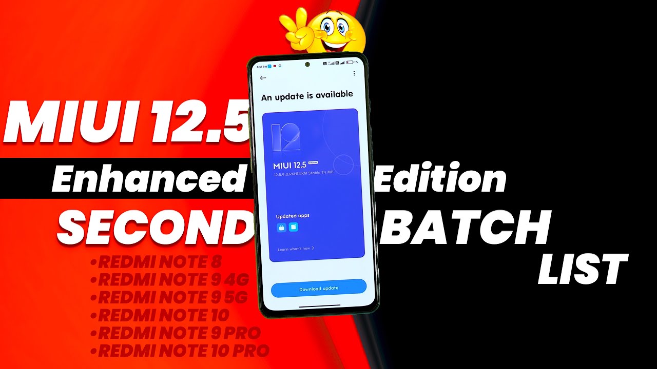 MIUI 12.5 Enhanced Edition Second Batch DEVICES LIST AND RELEASE DATE