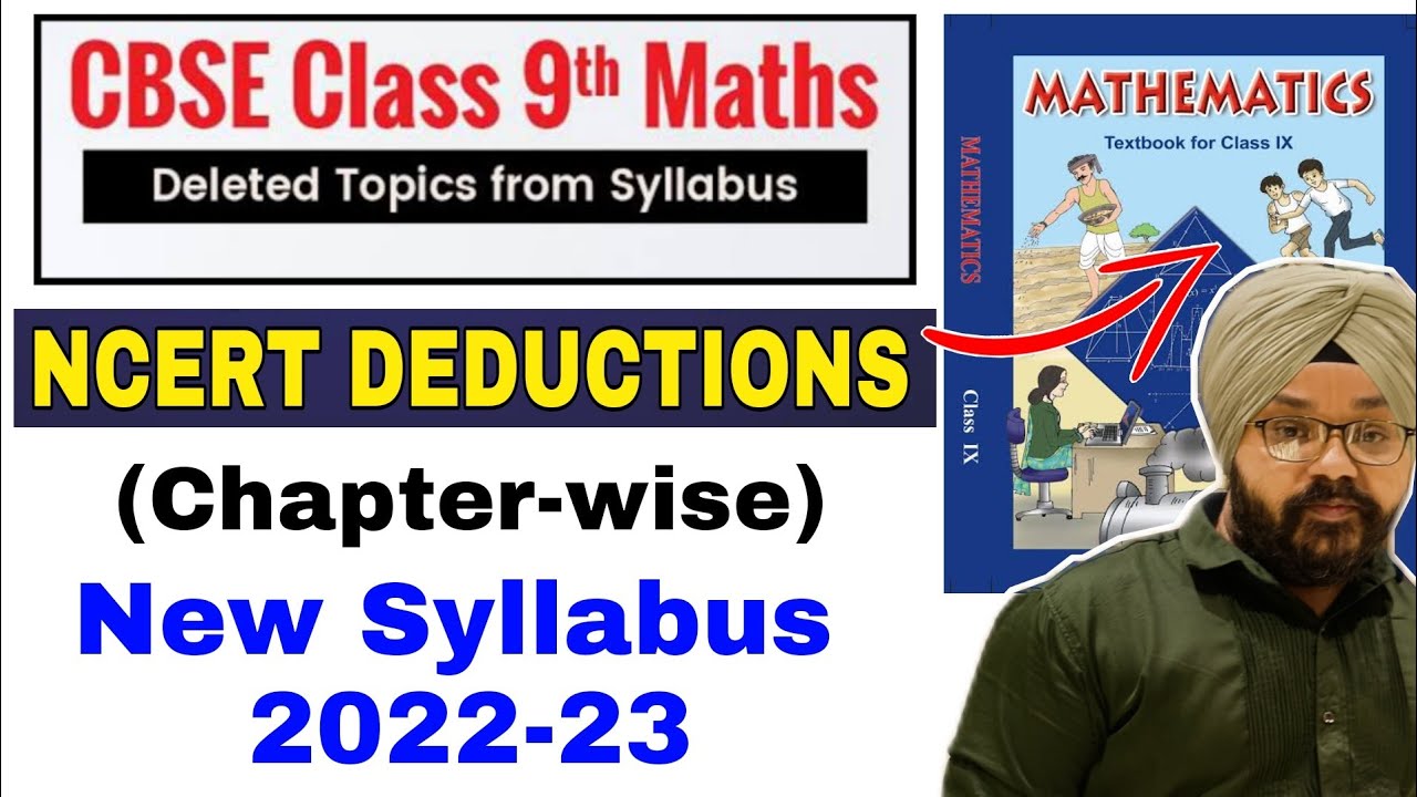 CBSE Class 9 Maths Syllabus 2022-23 | Chapterwise | New Syllabus of Class 9 Maths
