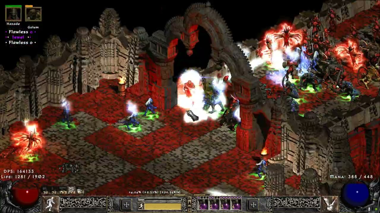 PD2 S12 Chain Lightning Sorc. 178% Throne. 