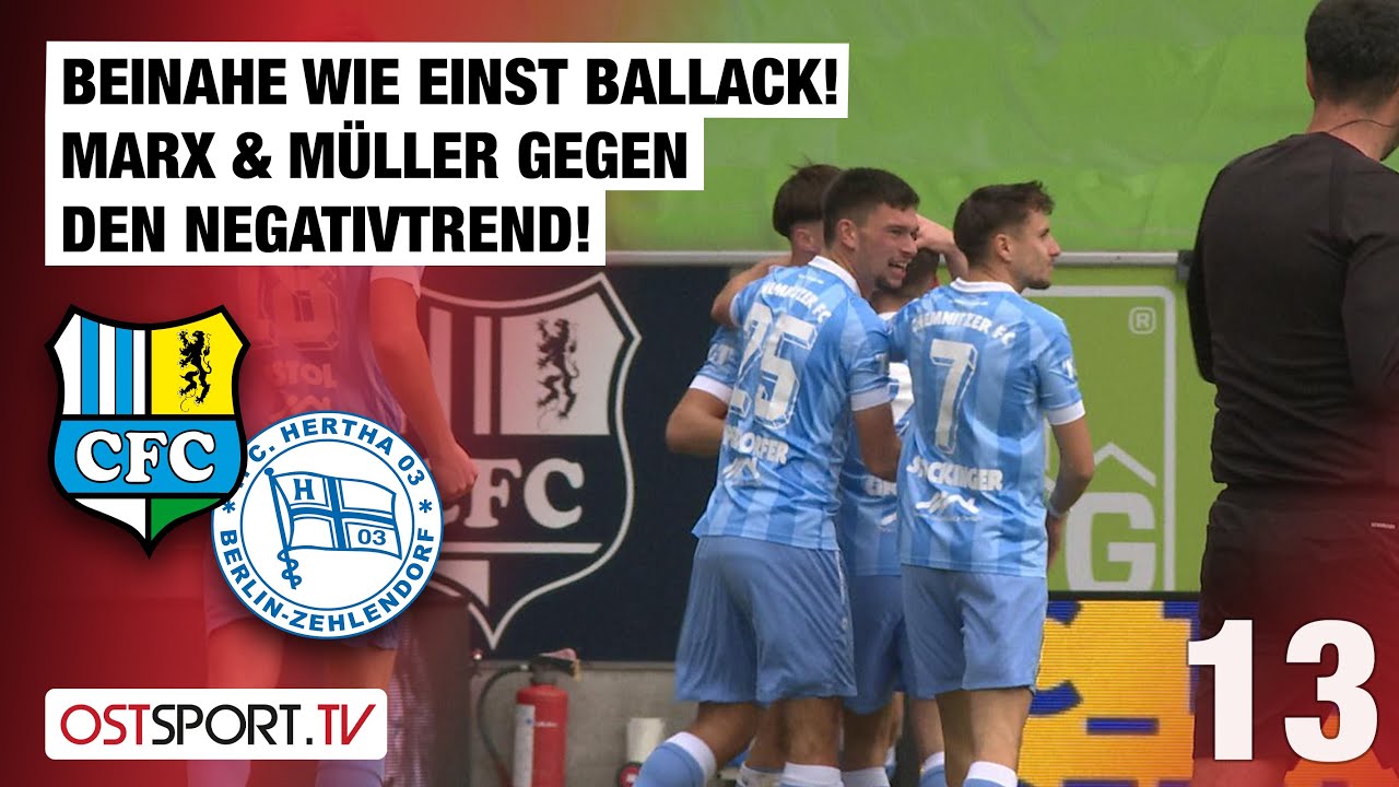 Fast wie einst Ballack! CFC gegen den Negativtrend: Chemnitz - Zehlendorf | Regionalliga Nordost