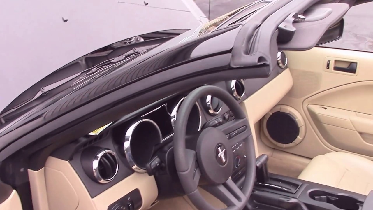 2007 FORD MUSTANG GT CONVERTIBLE DELUXE BLACK/TAN ULTRA LOW MILES
