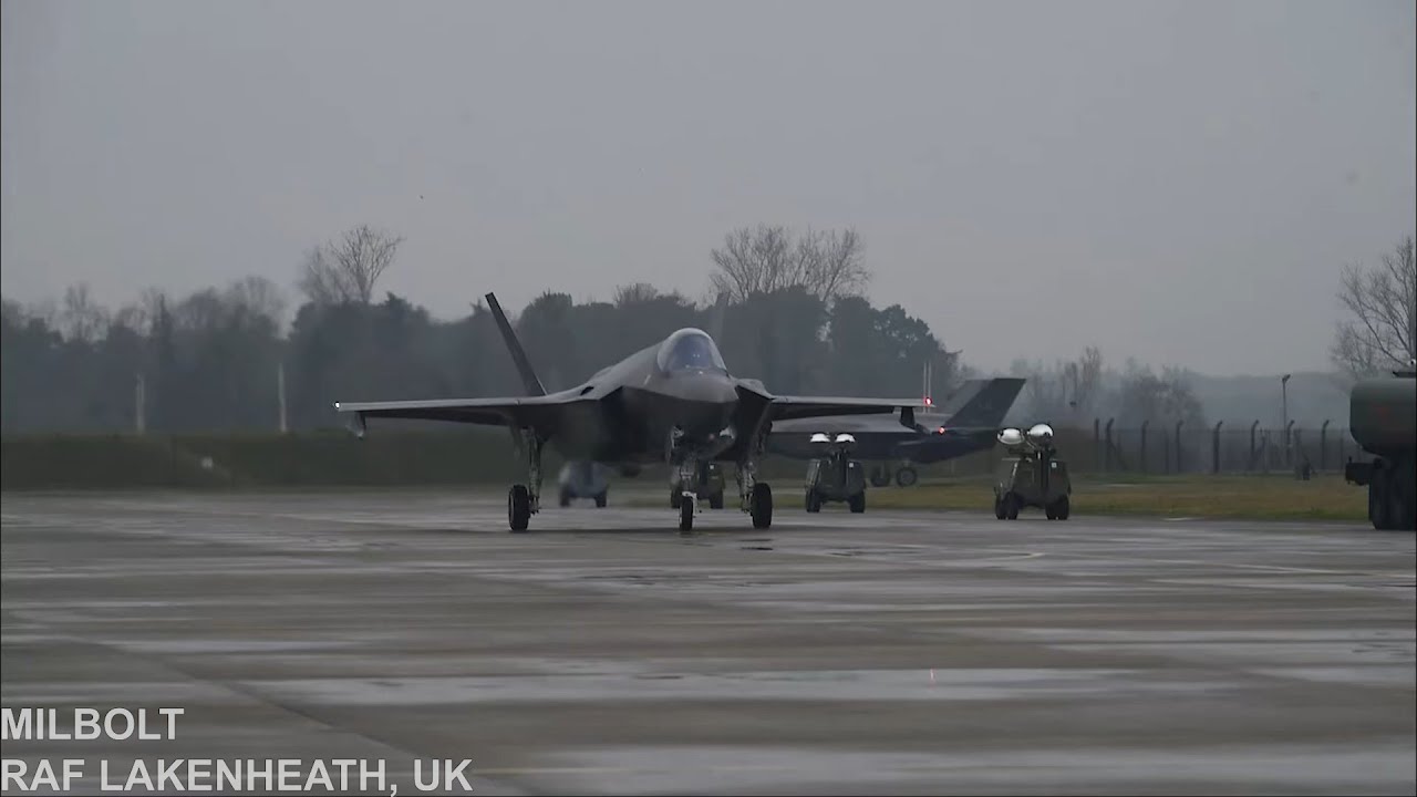 F-35A Lightning II: Intense Hot-Pit Refueling | RAF Lakenheath