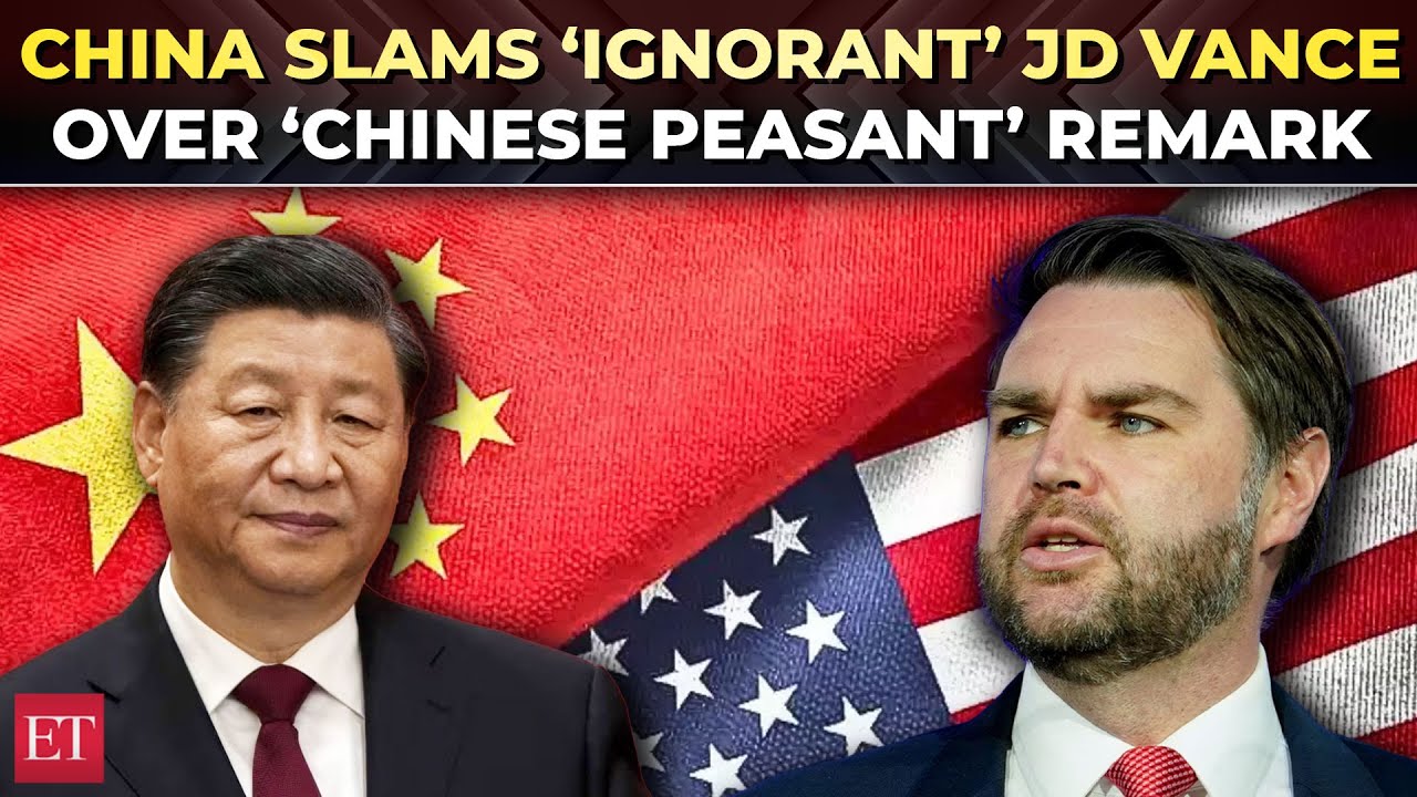 Trump tariff war: ‘Ignorant & impolite’, China slams JD Vance for calling Chinese people ‘peasants’