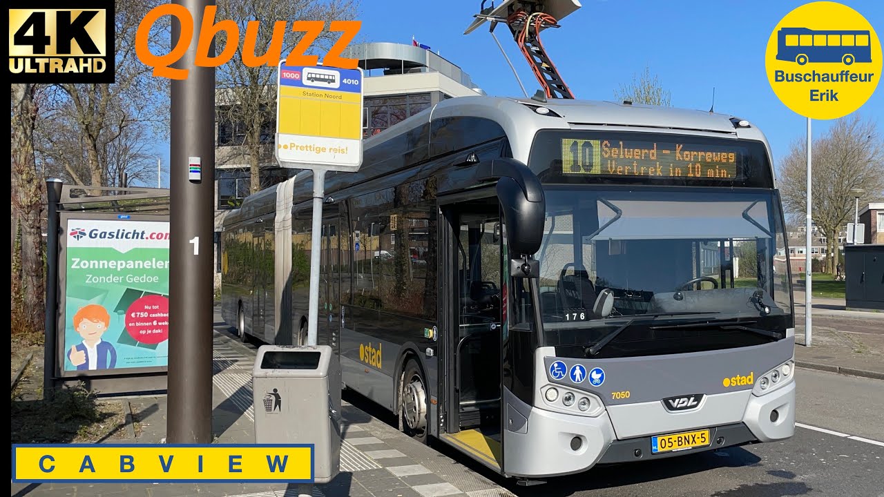 [4K] Qbuzz lijn 10: Station Groningen Noord - Maartenshof | 2022