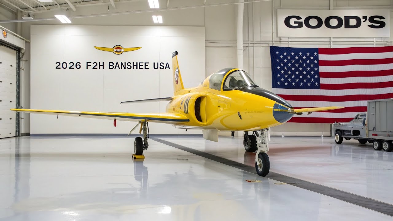2026 F2H Banshee &ndash; новый жёлтый военный самолёт США, полное обновление | Modern Revival Explained