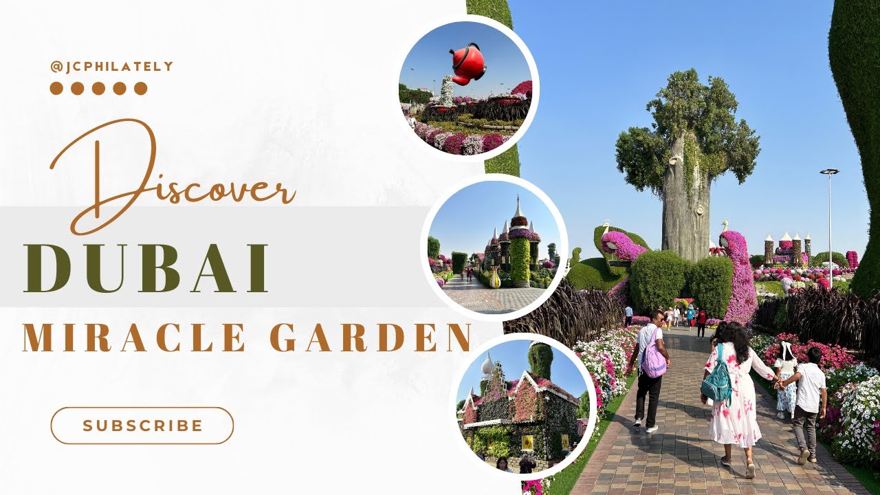 Discover Dubai Miracle Garden in 4K | World's Largest Natural Flower Oasis - 150 Million Flowers😯😯😍😍