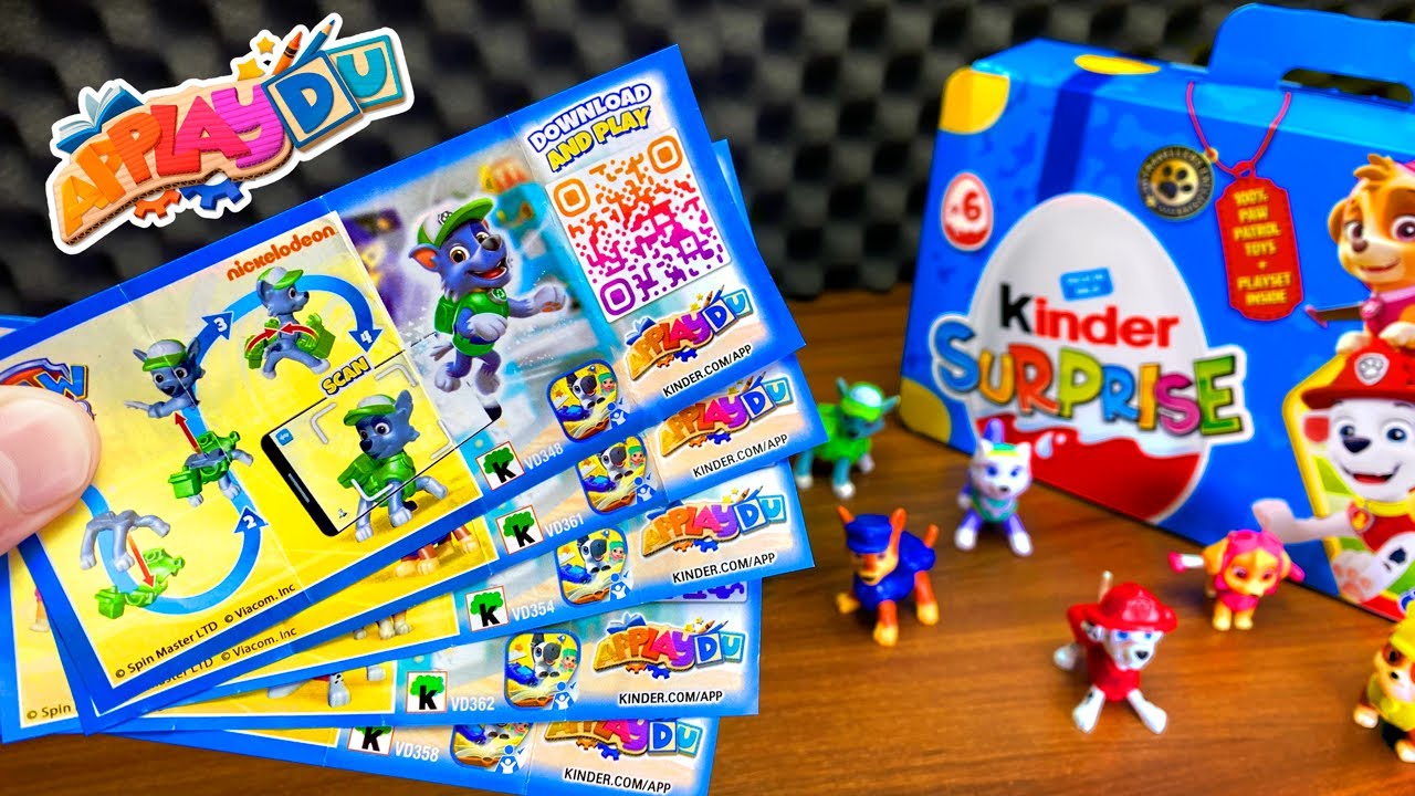 QR CODES APPLAYDU Kinder Ovo Patrulha Canina