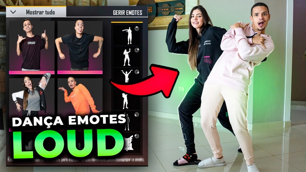 CONCURSO DE DANÇAS DO FREE FIRE NA VIDA REAL DA LOUD!!