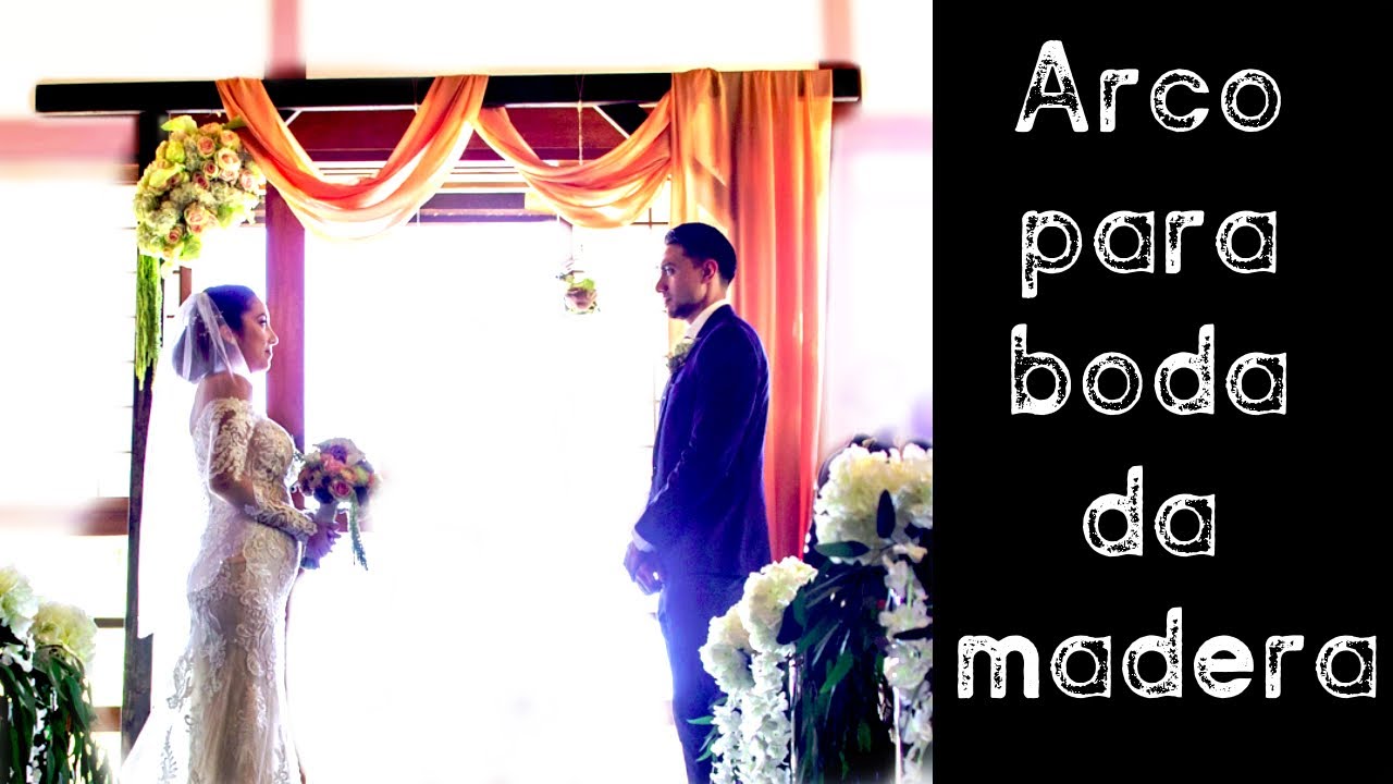 Arco para boda de madera DIY