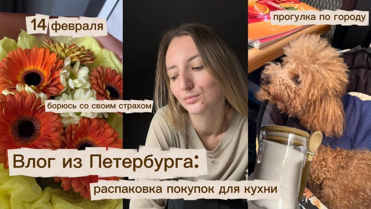 Влог из Петербурга: распаковка покупок для кухни. Борюсь со своим страхом, прогулки по городу. 