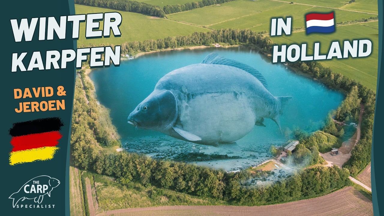❄️ Winterangeln am tiefen Baggersee in Holland - Jagd auf die ganz Großen 🎣