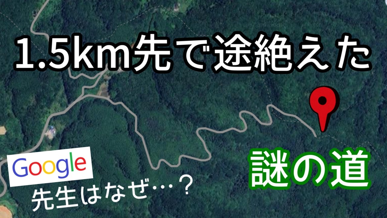 【GoogleMap】東城途絶え道【どこへ行こうというのかね】
