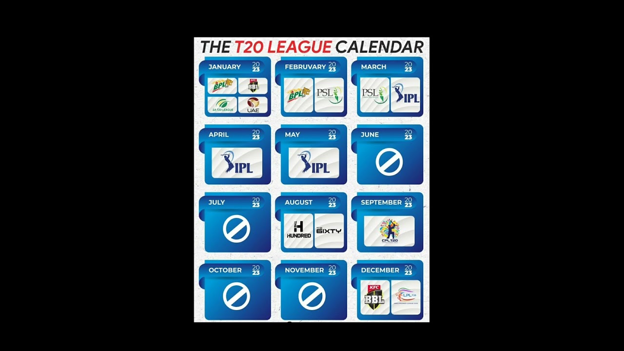 T20 calendar 2022 #ipl #mi #dc #kkr #csk #rcb #gt #lsg #rr #srh #psg #indiancricketteam