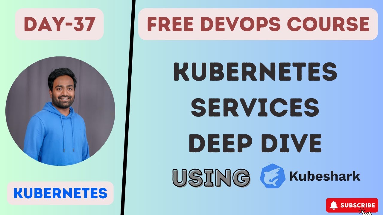 DAY-37 | KUBERNETES SERVICES DEEP DIVE| LIVE DEMO | LEARN TRAFFIC FLOW USING KUBESHARK | #kubernetes