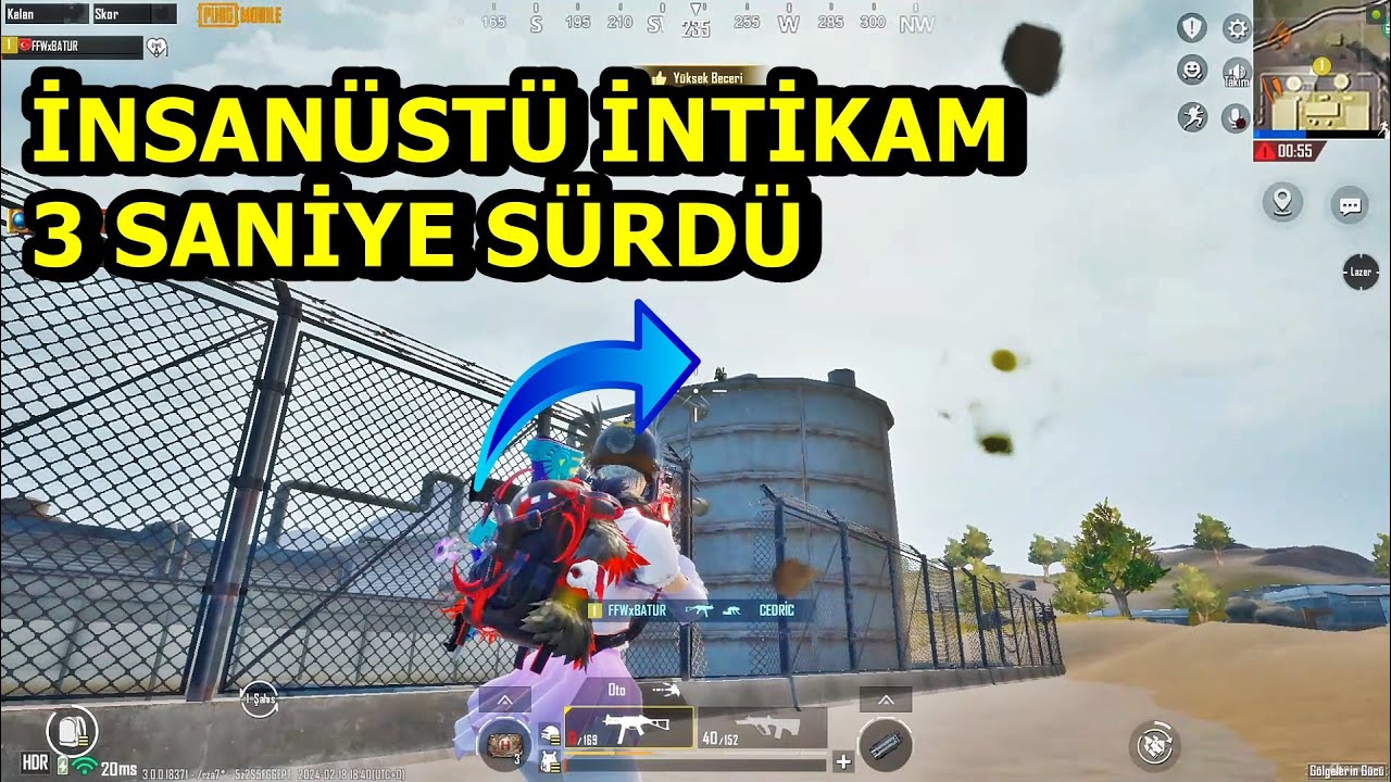 İNSANÜSTÜ İNTİK4M ! 3 SANİYE SÜRDÜ SOLO SQUAD PUBG MOBİLE