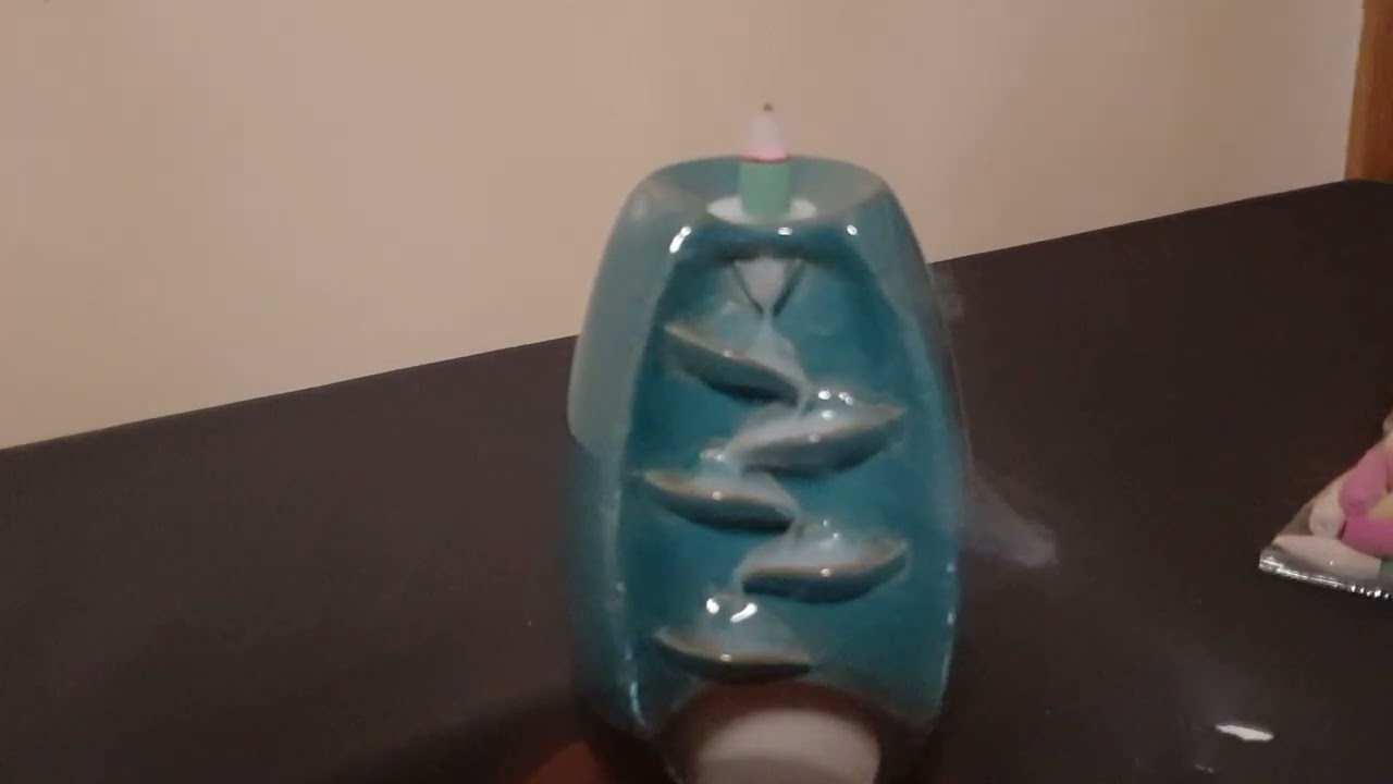 SPACEKEEPER Ceramic Backflow Incense Holder Incense Burner Waterfall Review