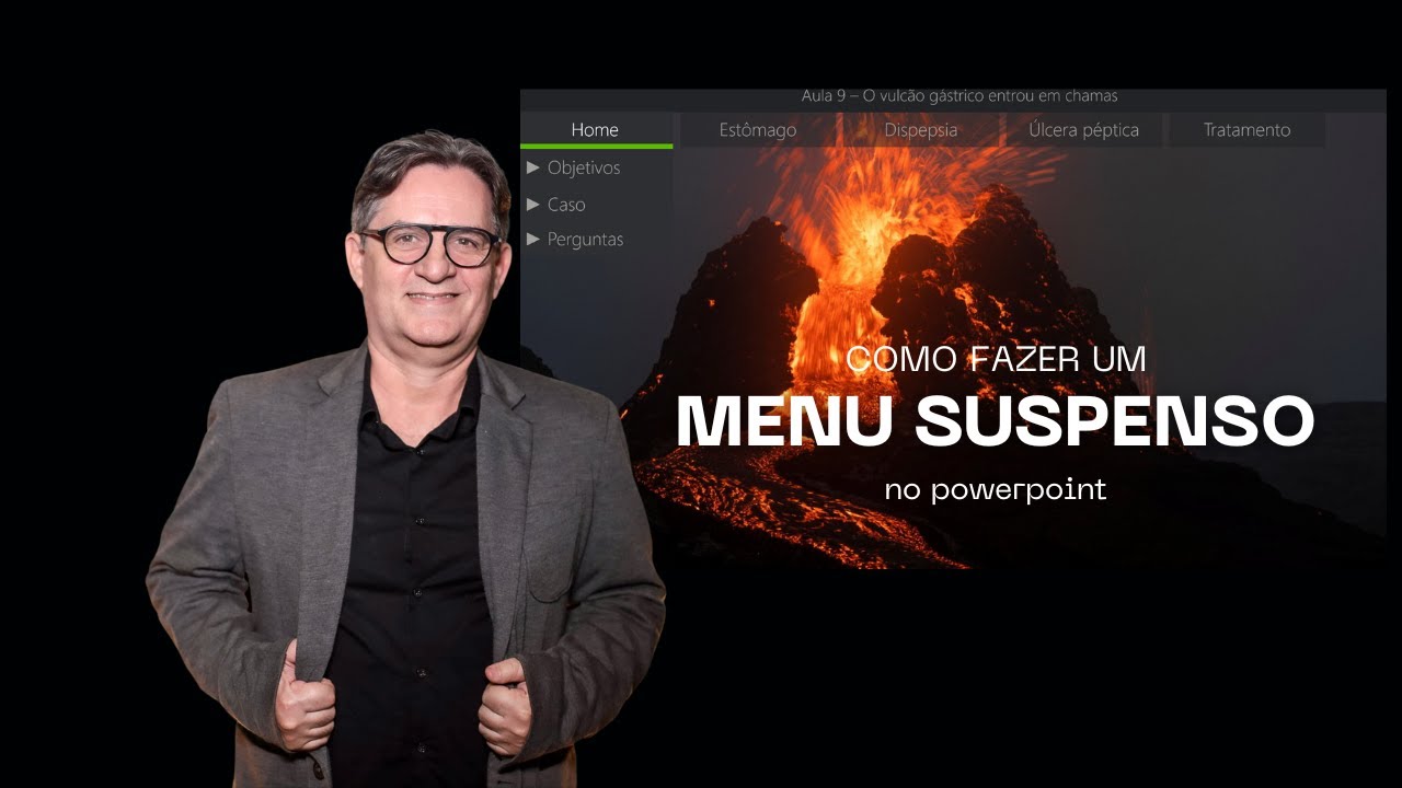Ep. 11 - [AULAS IMERSIVAS] - Como fazer um menu suspenso na apresentação para torna-la navegável