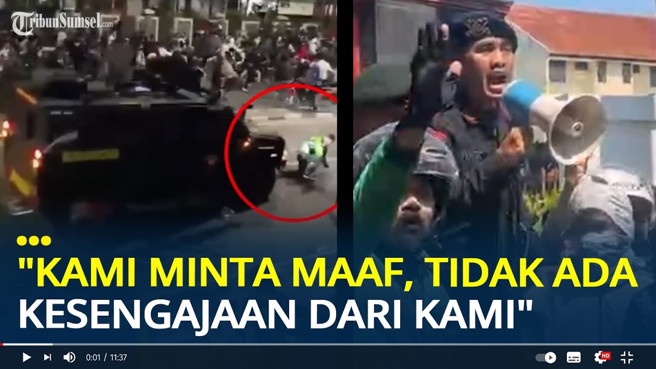 Perwakilan Brimob Temui Massa Minta Maaf dan Mengaku Tak Sengaja Lindas Ojol
