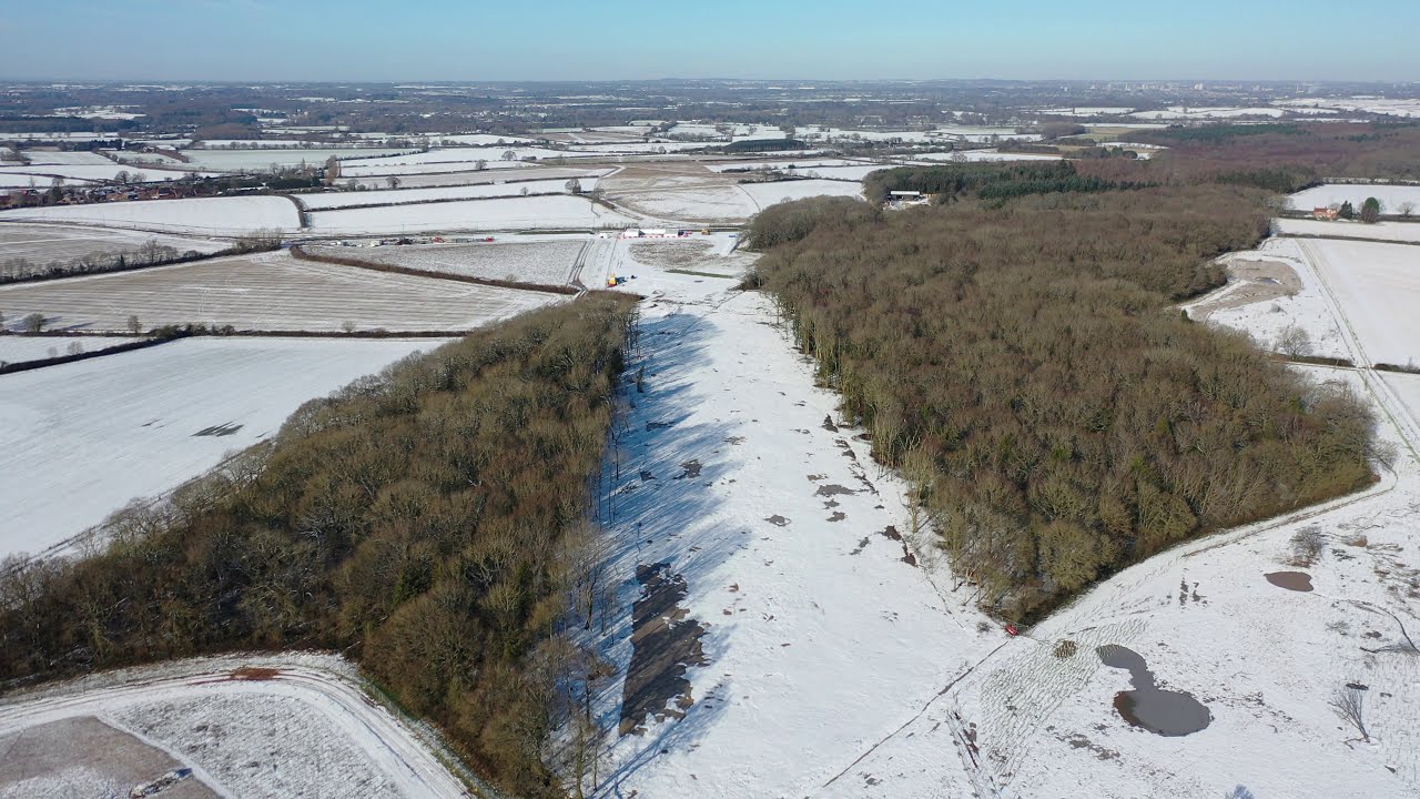 HS2 Construction - South Cubbington Wood, Warwickshire - 2021-01-25