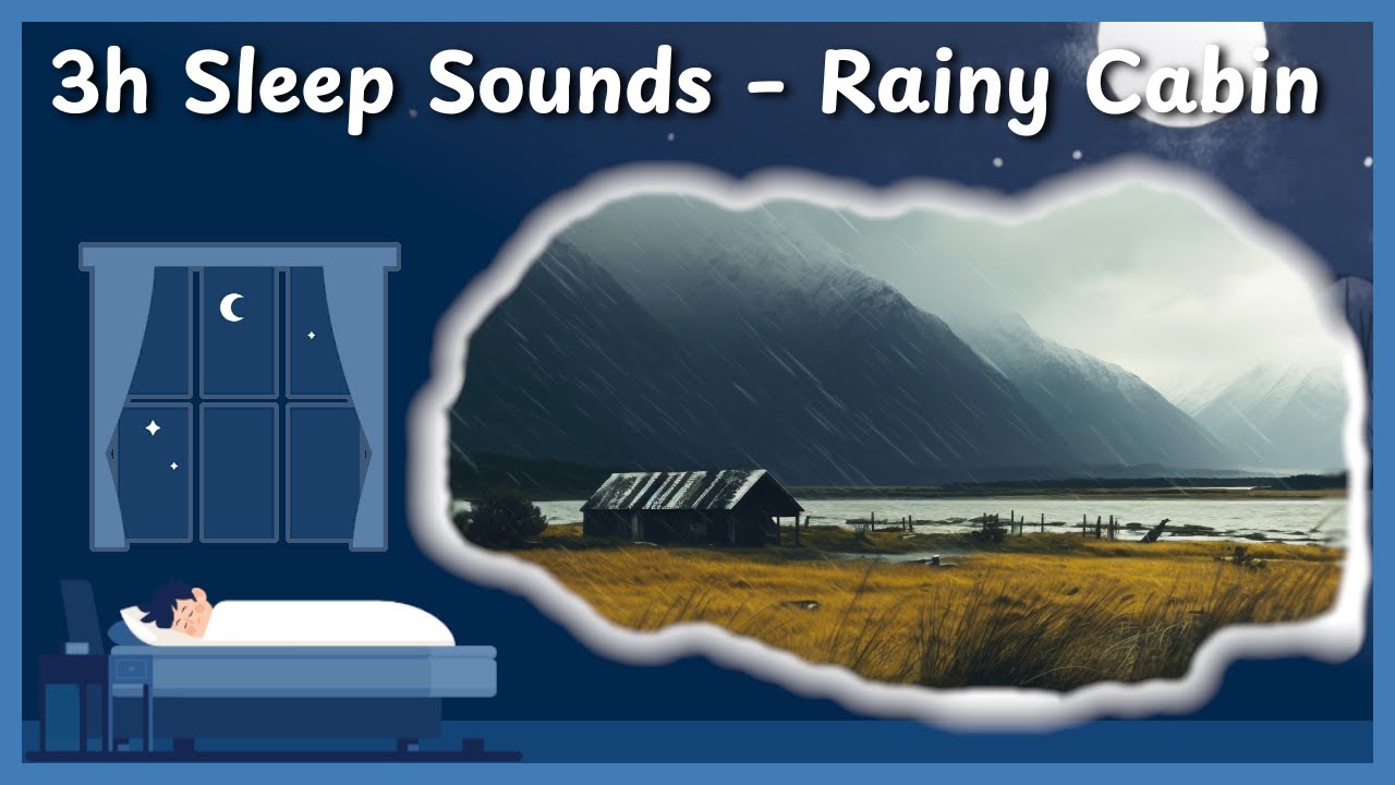 3 Hours of Relaxing Rain & Thunder – Deep Sleep Ambience