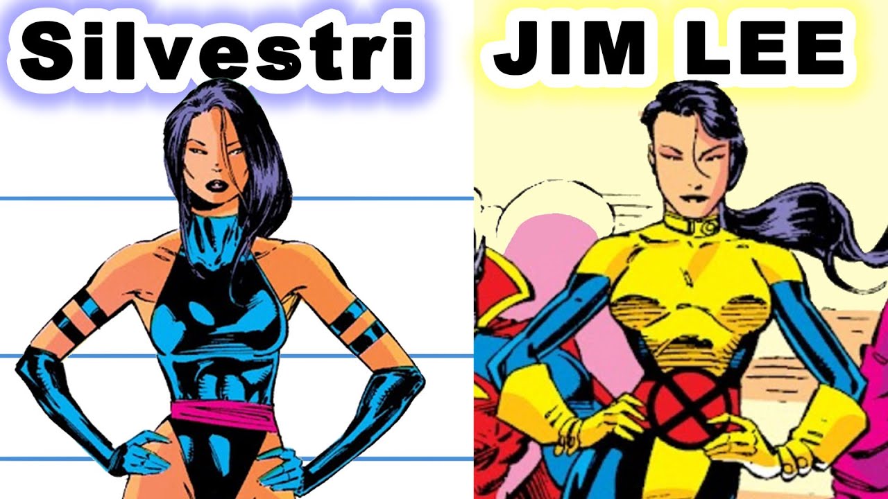 Jim Lee and Marc Silvestri Female anatomy study