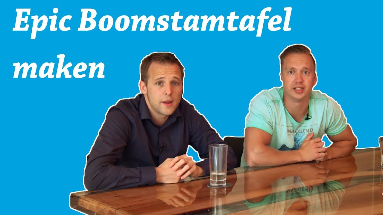 Epoxy boomstamtafel maken! | DIY Epoxy tafel maken
