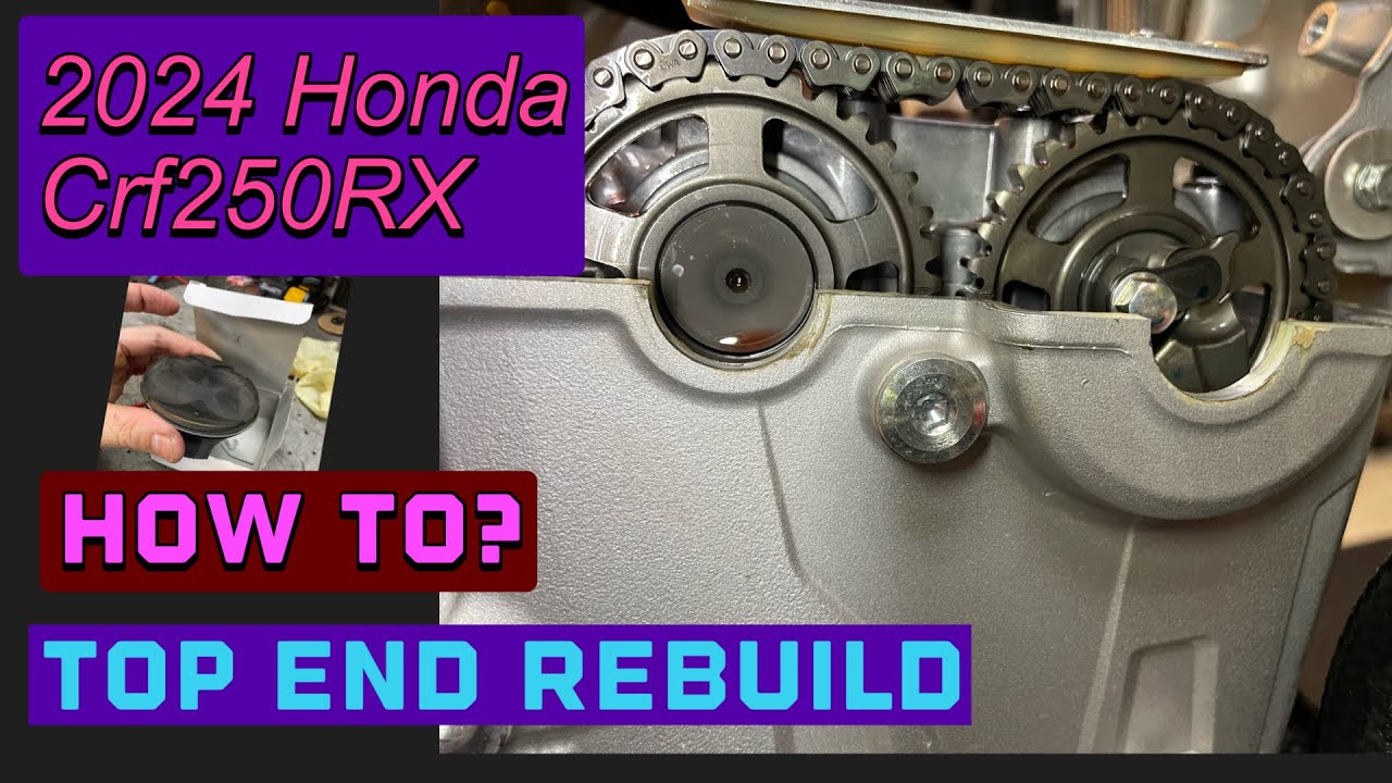 How To Top End Rebuild Replace Piston, Rings, Check Valves 2024 Honda CRF250R Quick Look