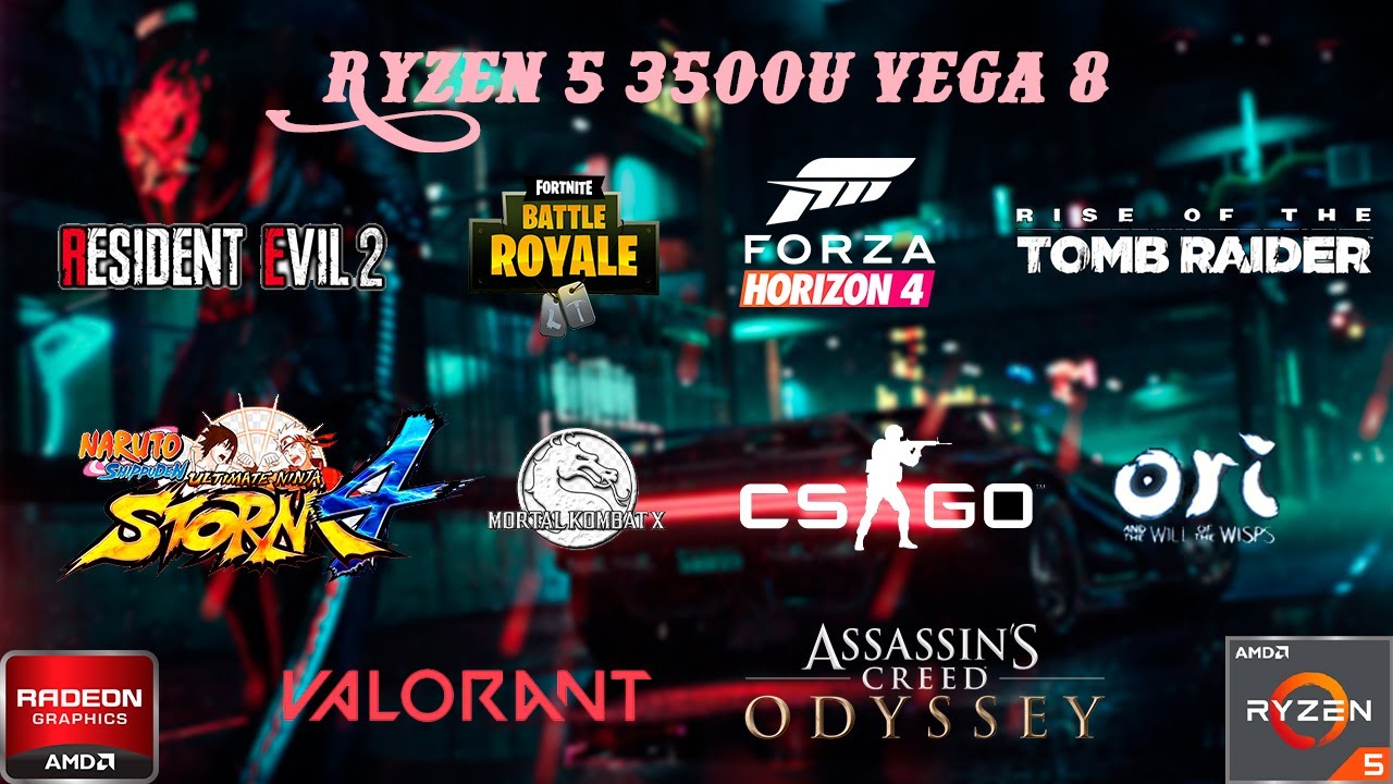 AMD Ryzen 5 3500U VEGA 8 in 2021 in 10 Games.