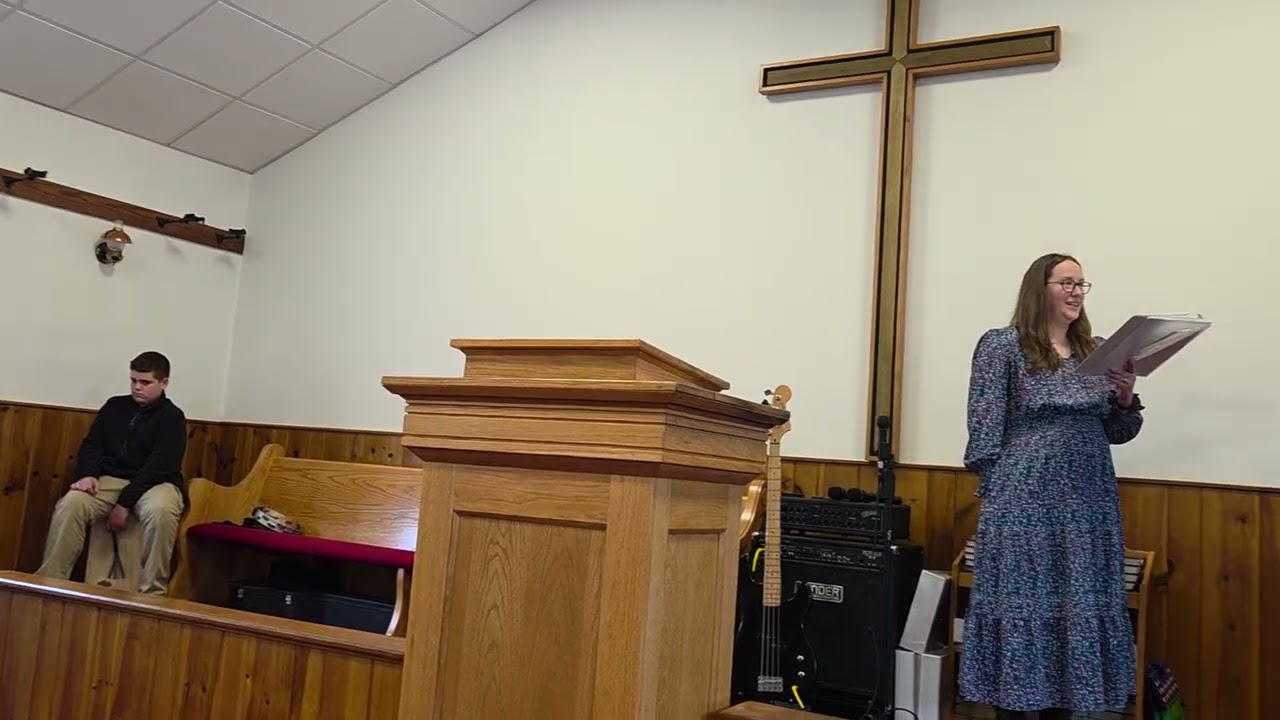 The youth singing Sunday morning 2-22