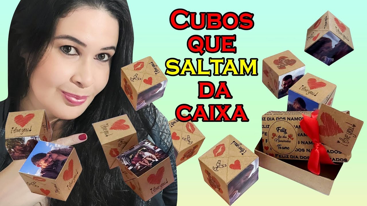 Presente para o dia dos namorados: Cubos saltitantes | arquivo grátis #51