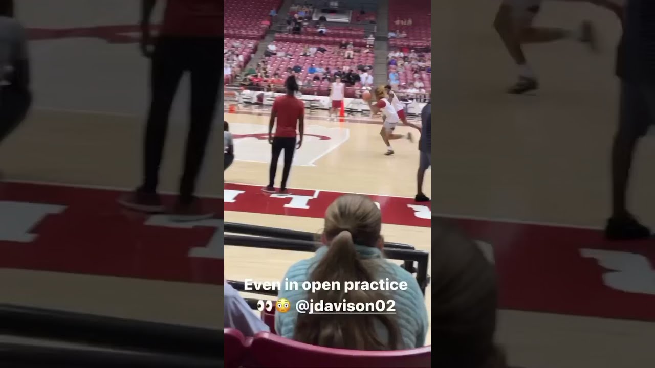 JD Davison Tries to Dunk on His Teammate During His First Practice at Bama 😱