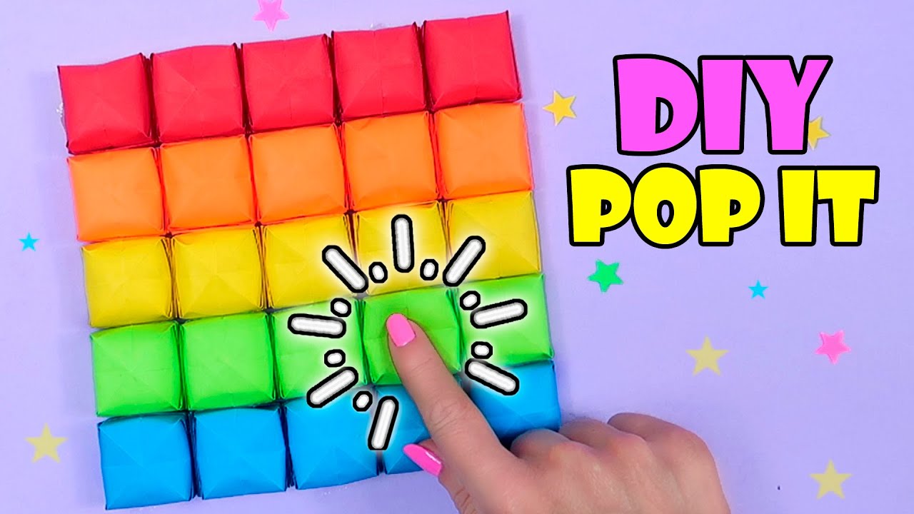 DIY Pop It Fidgets! Viral TikTok fidget toys / How to make Pop It fidgets / TikTok fidget toy
