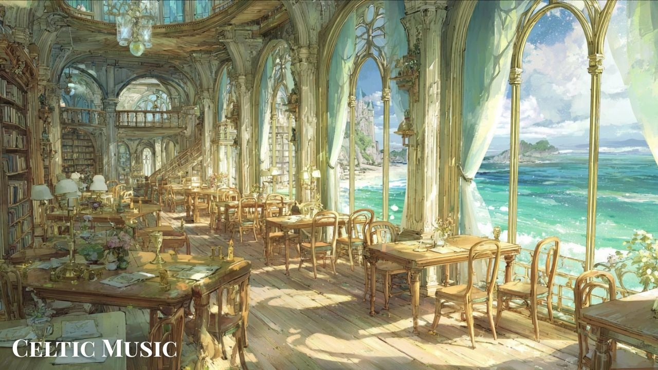 Celtic Music – Relaxing Piano in the Seaside Morning Library  Fantasy Medieval Mix for Work & Study