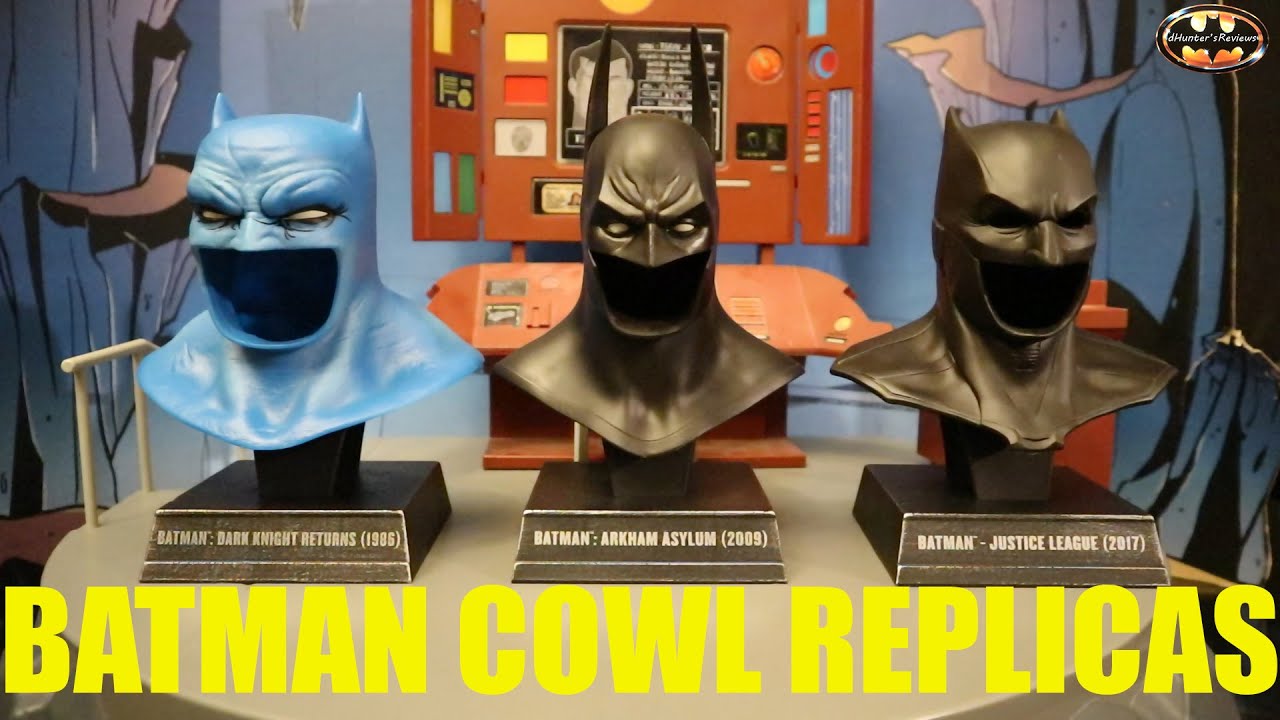 McFarlane Batman Cowl Replicas Dark Knight Returns Arkham Asylum Batfleck Justice League 1:3 Review