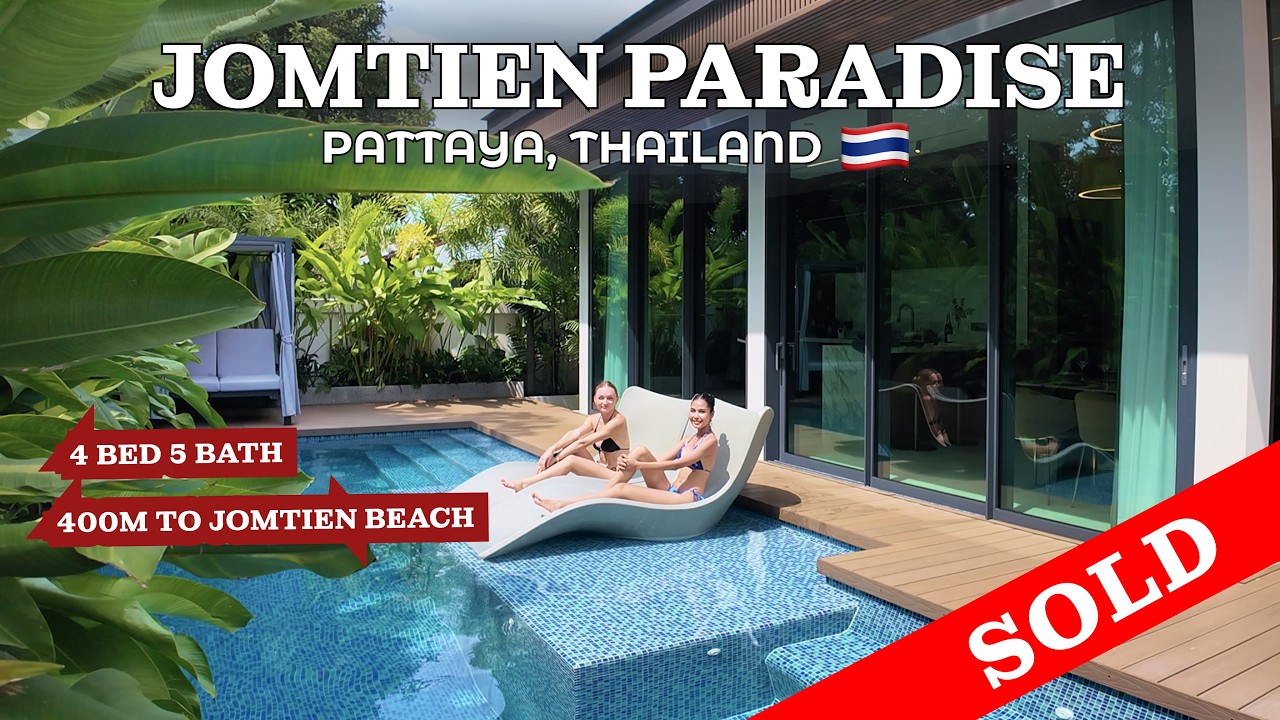 🏡 STUNNING Pattaya Villa Tour – Just 400m from Jomtien Beach! 🏖️