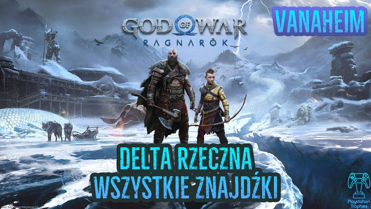 God of War Ragnar&ouml;k - Delta rzeczna Wszystkie Znajdźki - Kruki Odyna, Wiedza o świecie -Ukryty skarb