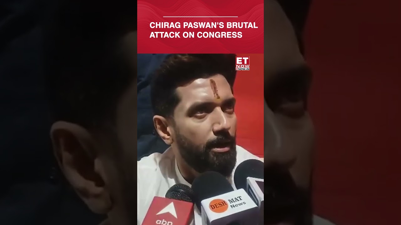 Chirag Paswan's Brutal Attack On Congress Over Aurangzeb Controversy | #etnow #chiragpaswan #shorts