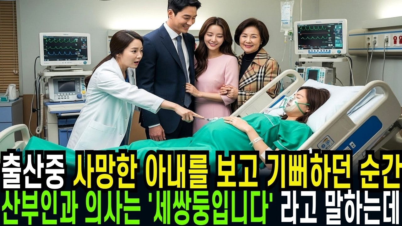 출산중 사망한 아내를 보고 기뻐하던 남편과 시어머니 산부인과 의사는 ‘세쌍둥이 입니다’ 라고 속삭이는데