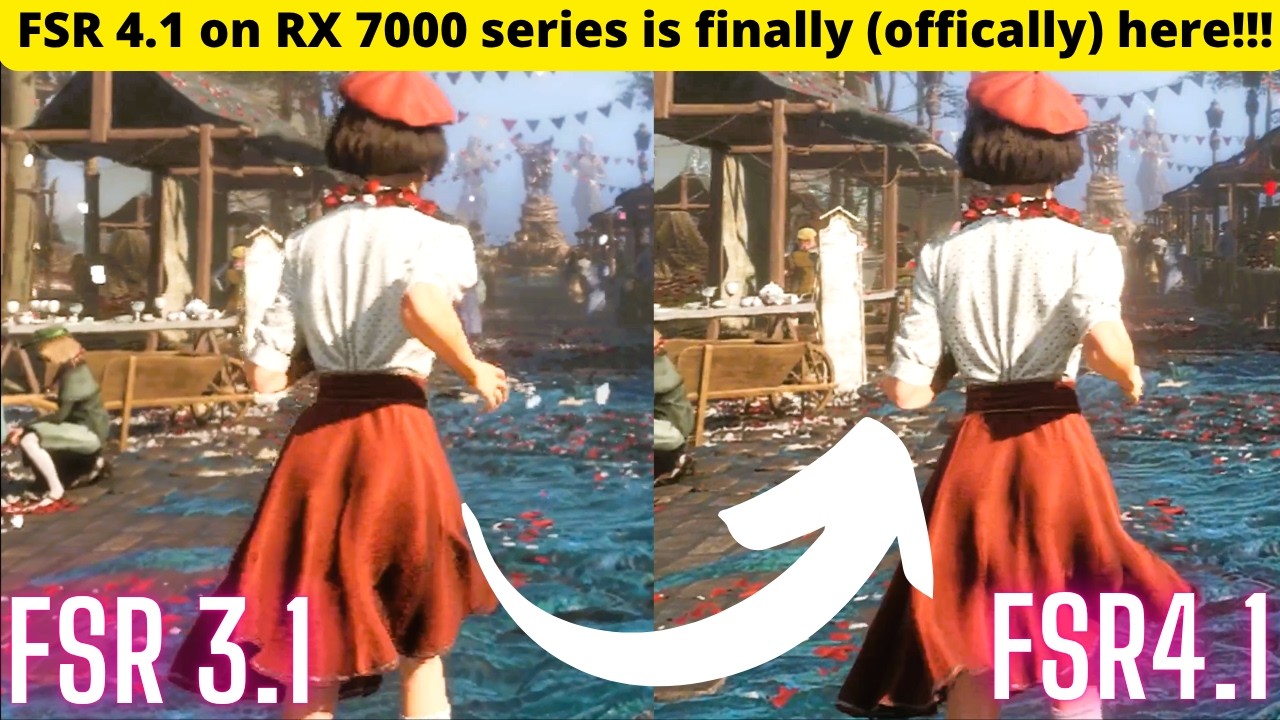 FSR 4.1 vs FSR 3.1 RX 7800 XT Day 1 Review- 1080p, 1440p, 4K, performance, balanced, quality, native