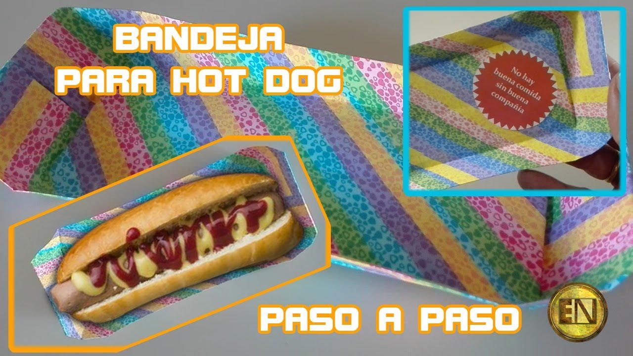 bandejas caseras para hot dog