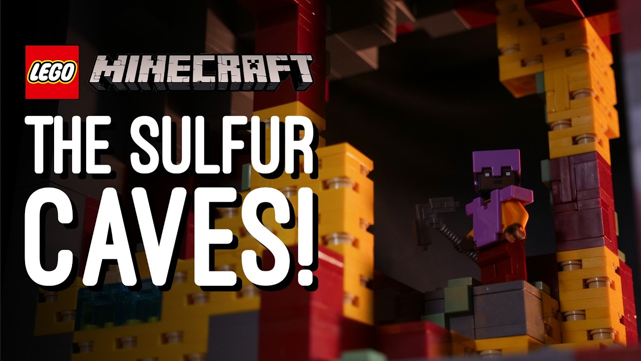 I Built Minecraft's New Sulfur Caves in LEGO