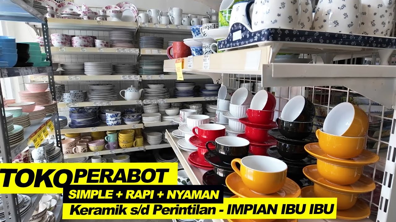 Banyak Perabot Cantik Kumpul Disini, Pecah Belah Keramik, Panci, Perintilan Dapur | Rumah Perabotku