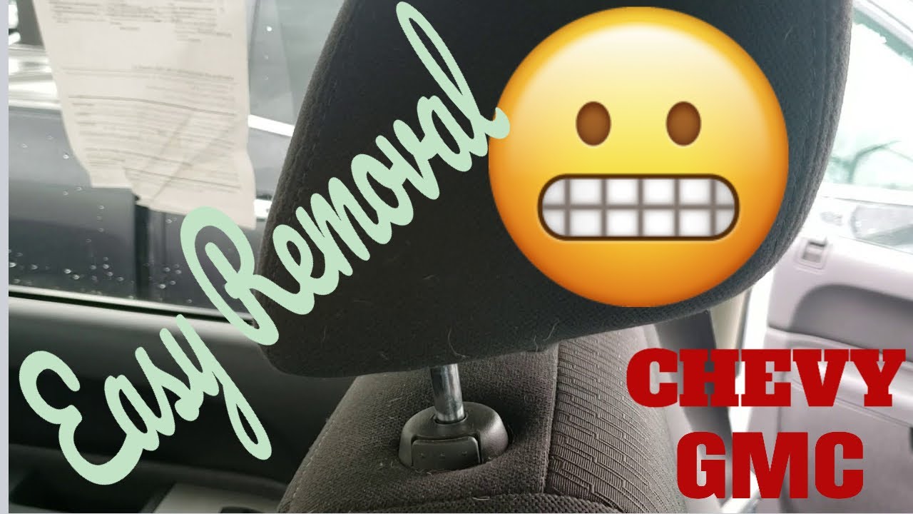 Как снять подголовник на Chevrolet - GMC - Cadillac - Buick - Oldsmobile