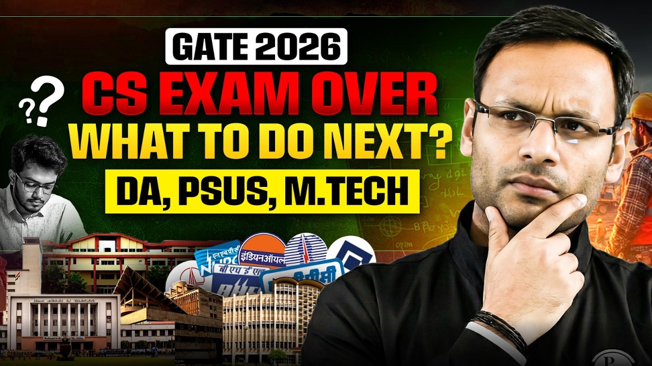 GATE 2026 CS Exam Over | DA, PSUs or MTech | Which Option Is Best For You? | Complete Career Roadmap